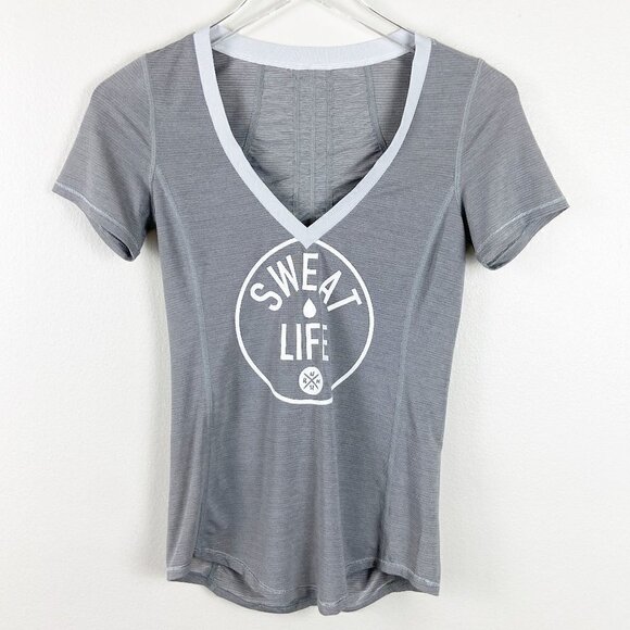 LULULEMON | Sweat Life Runner Up V-Neck Short Sleeve T-Shirt - Picture 1 of 6
